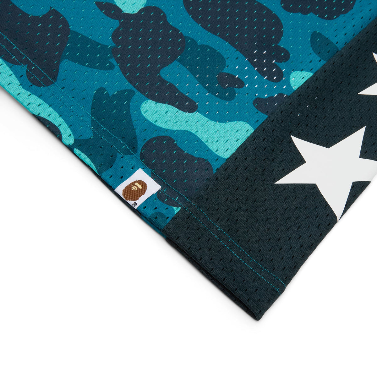 A Bathing Ape Color Camo Mesh Multi Logo Relaxed Fit Tank Top M (Green) - Image 7