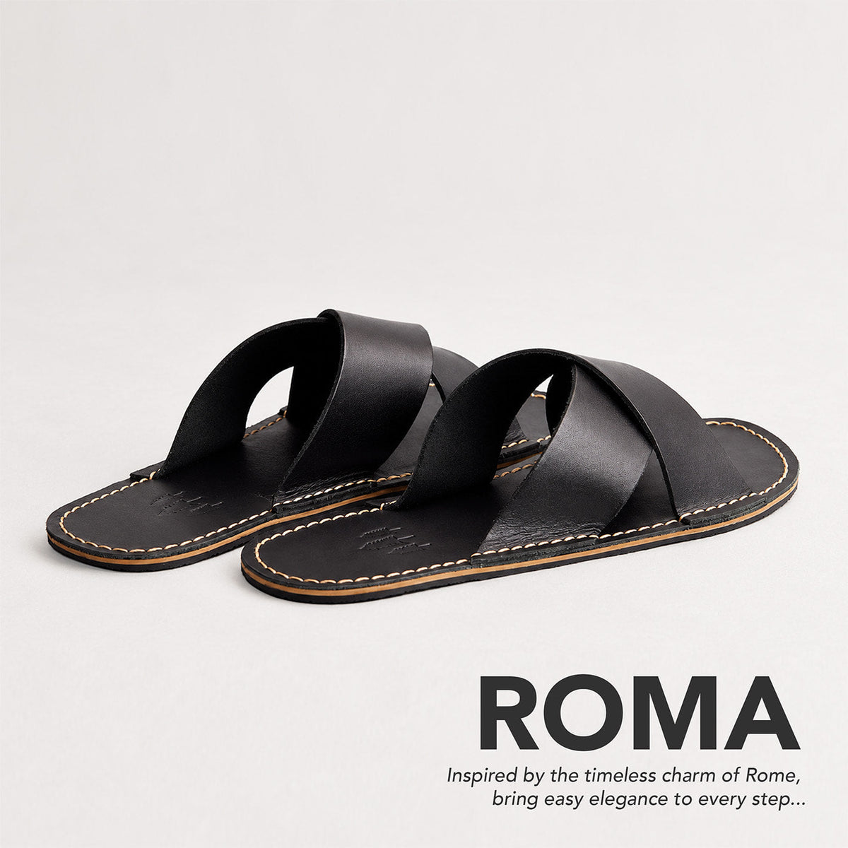 Roma Sandal - Nero