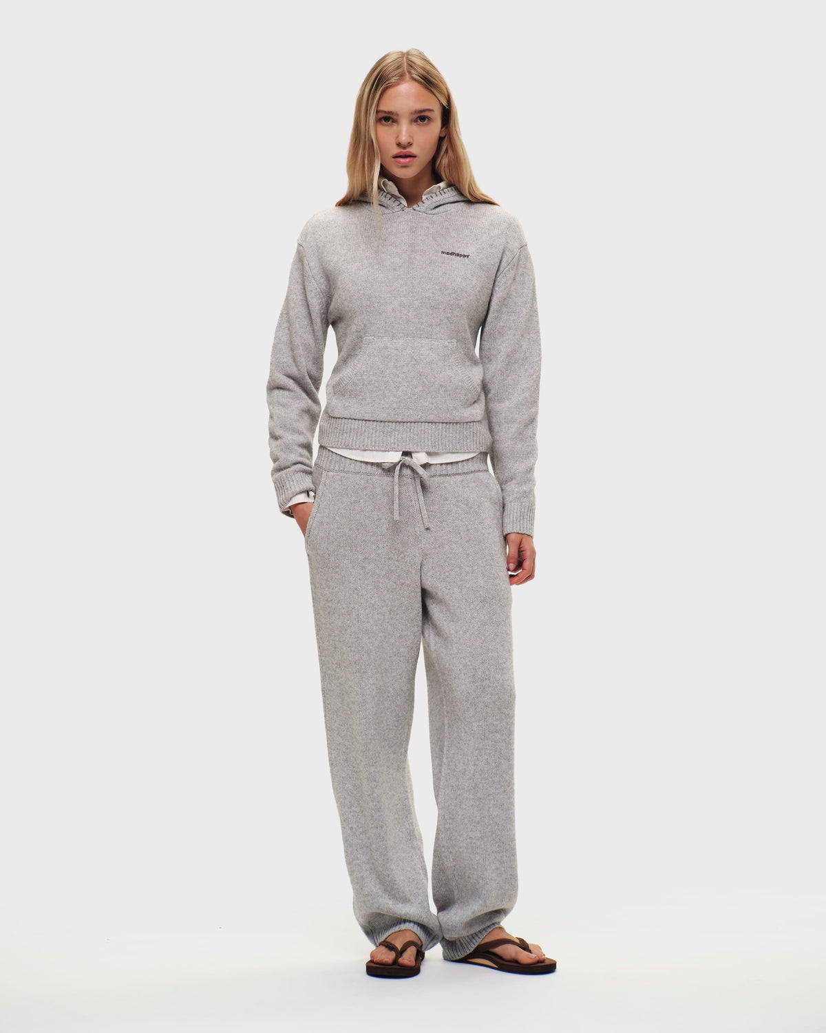 Shrunken Pullover Sweater Hoodie - Image 3