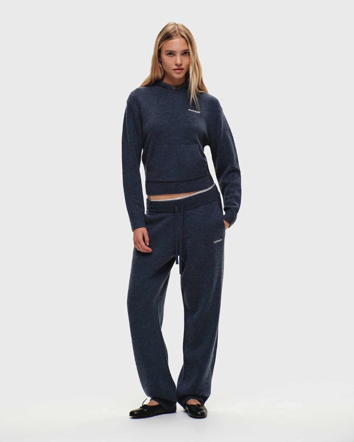Shrunken Pullover Sweater Hoodie - Image 3
