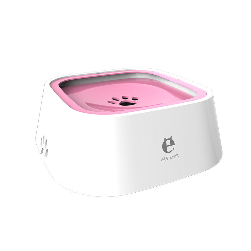 No-Spill Pet Feeding Bowl - Pink