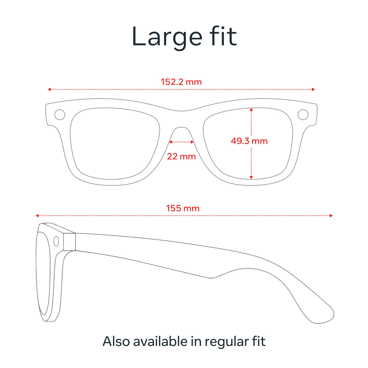 Ray-Ban Meta – Wayfarer Large Smart Glasses with Meta AI, Audio, Photo, and Video – Polarized Gradient Graphite - Image 6