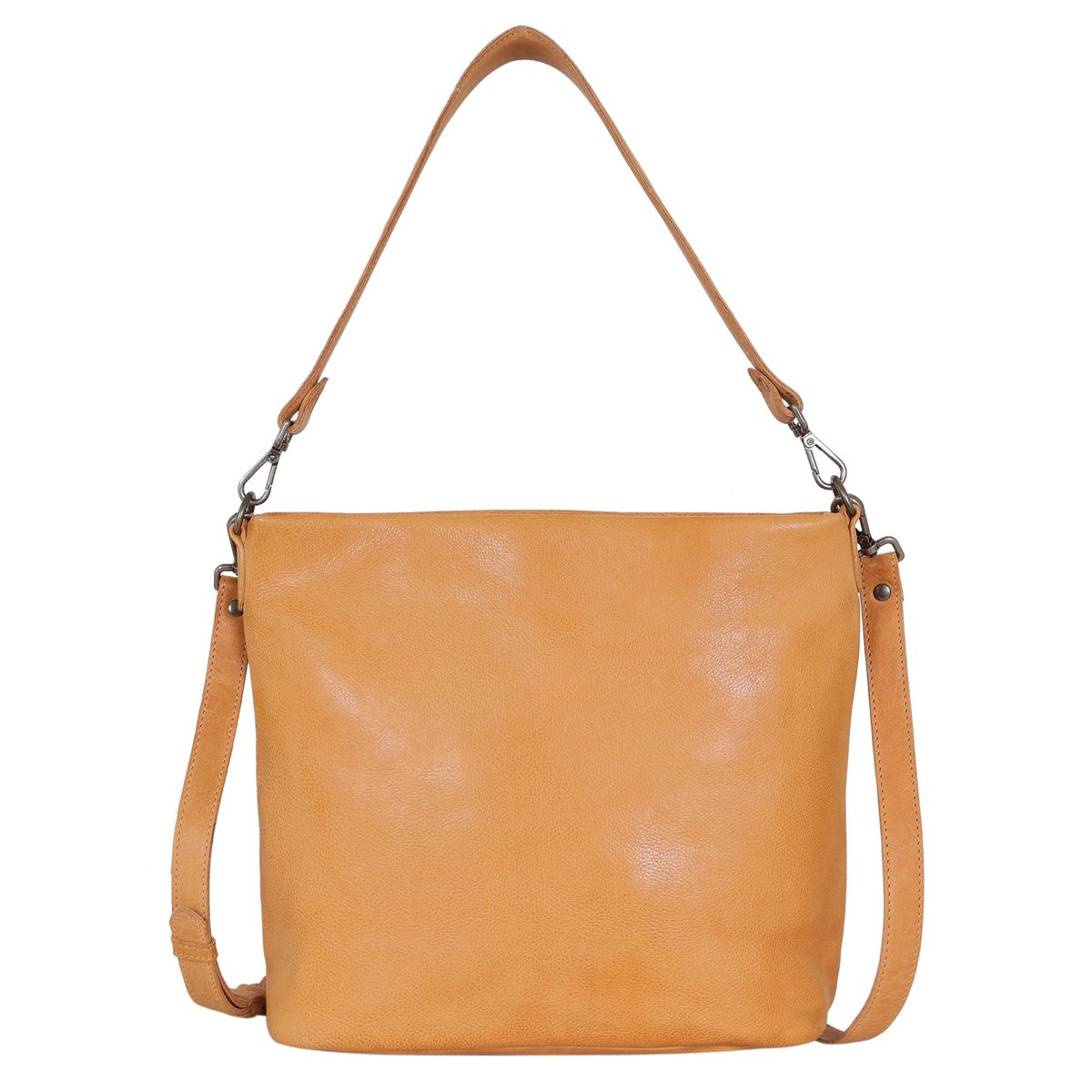 Gretchen Leather Crossbody Bag - Camel
