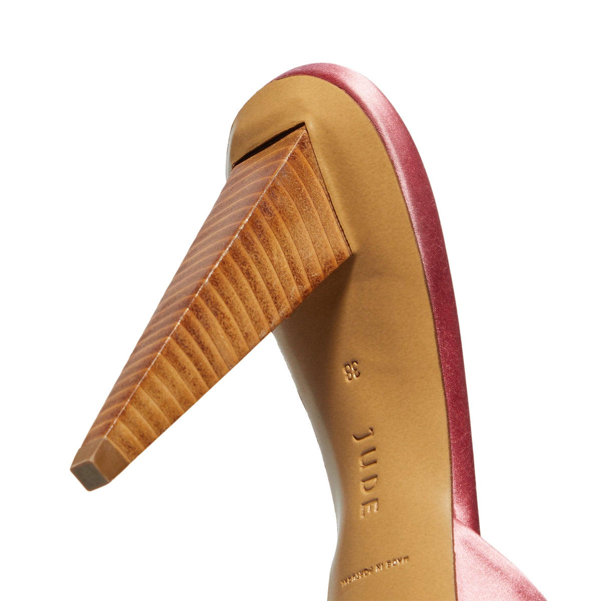 Jude Sky Mule (Pink Satin) - Image 9