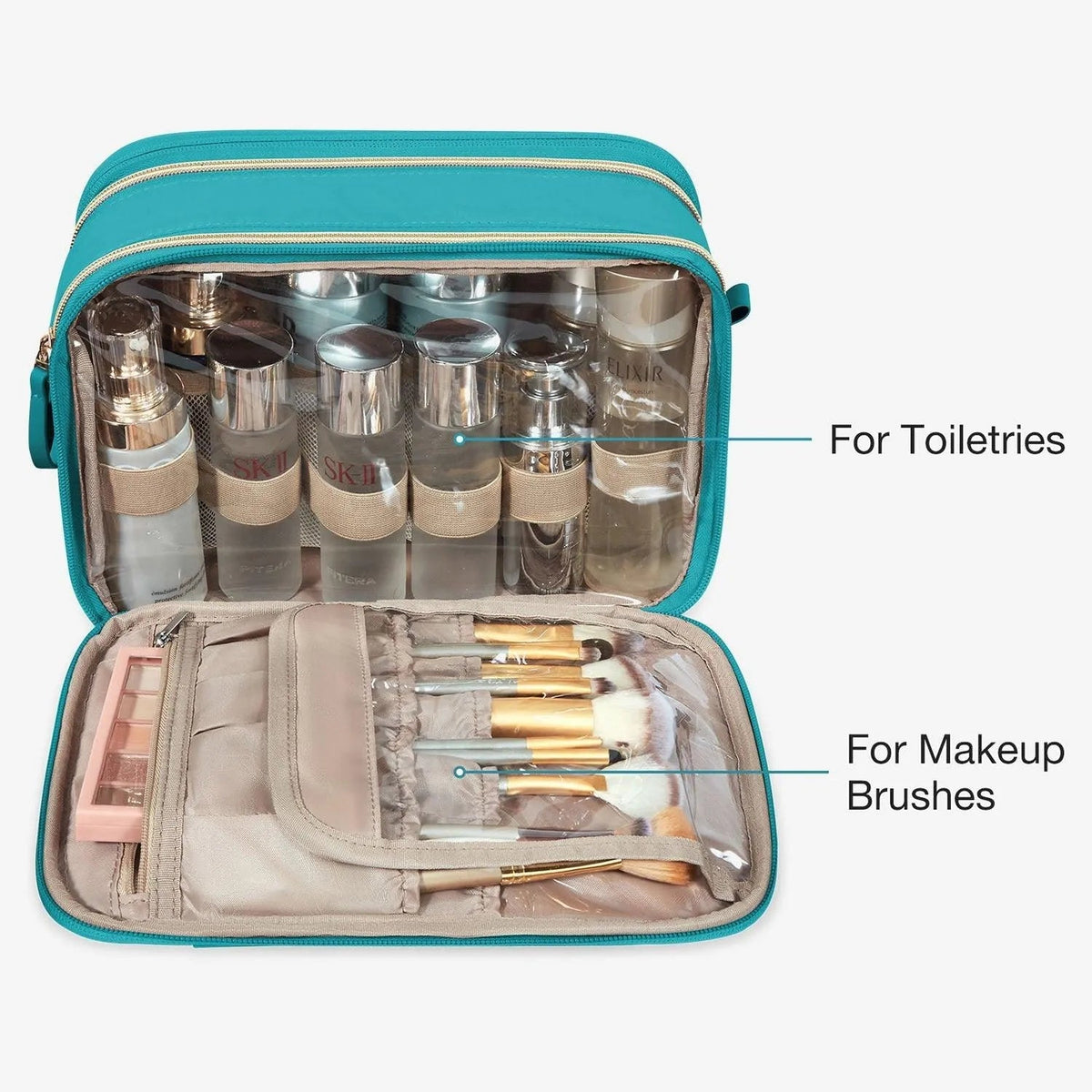 Travel Water-resistant Makeup Organizer Bag - Image 29