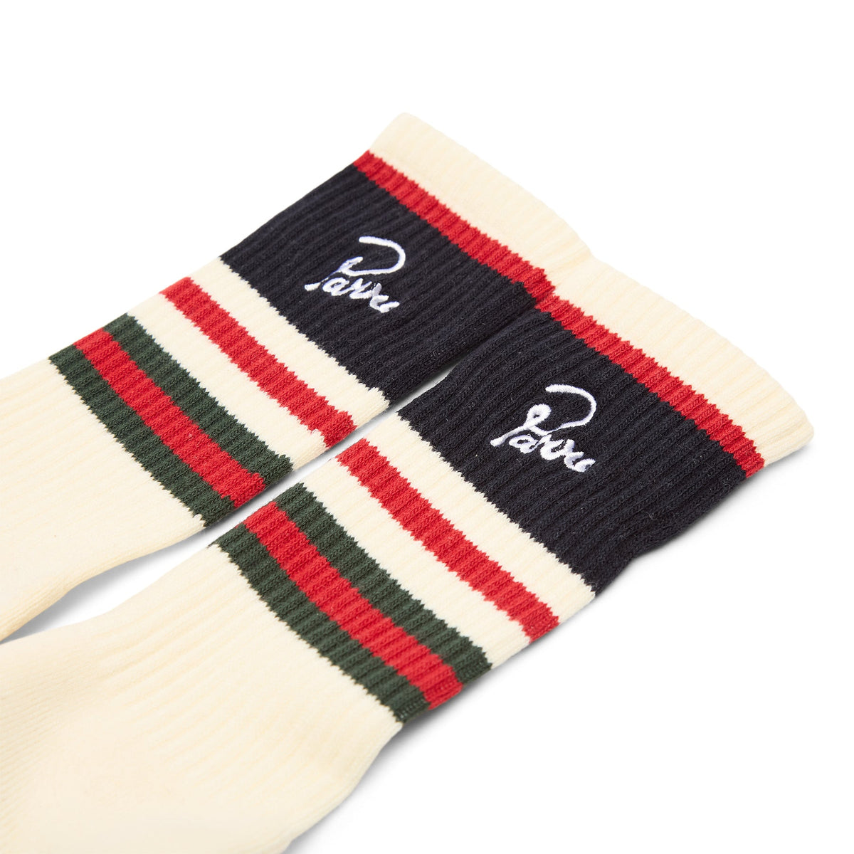 By Parra Signature Striped Crew Socks (White) - Image 3