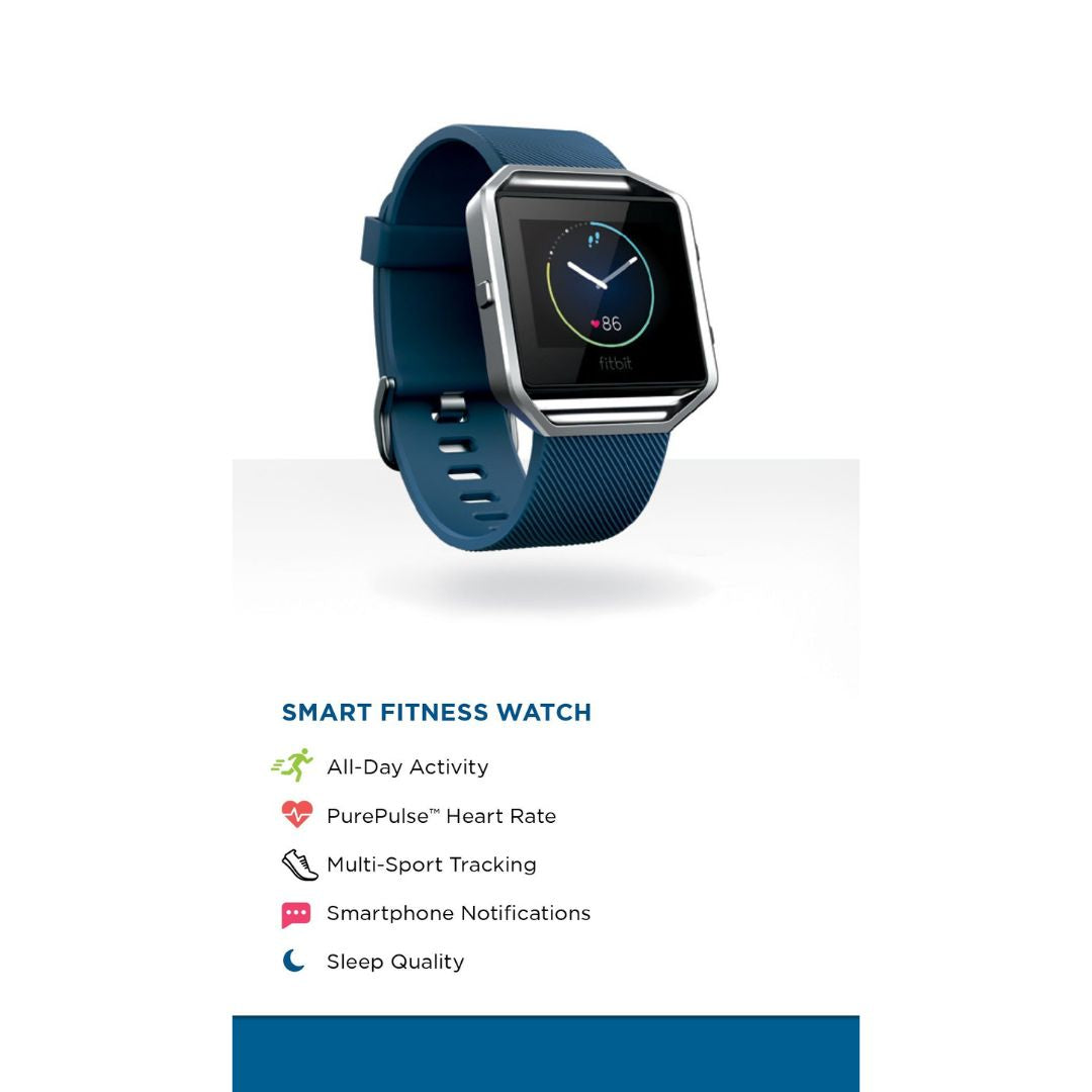 Fitbit Blaze Smart Fitness Watch – Small Blue Band – FB502SBUS - Image 6