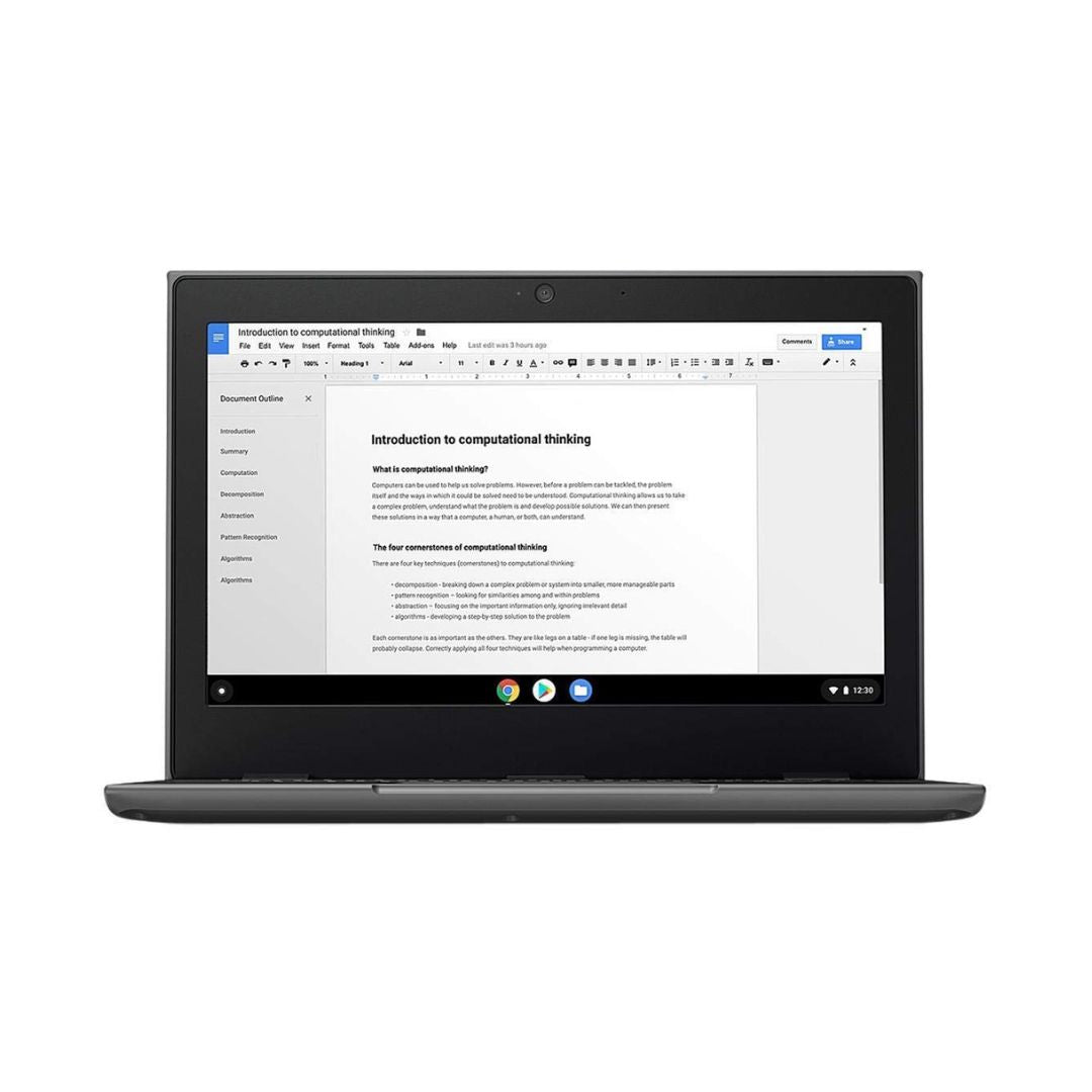 Lenovo 100e Chromebook 2nd Gen MTK – 11.6" HD – MT8173C – 4GB RAM – GX6250 – 32GB SSD – Black – 81QB0000US - Image 5