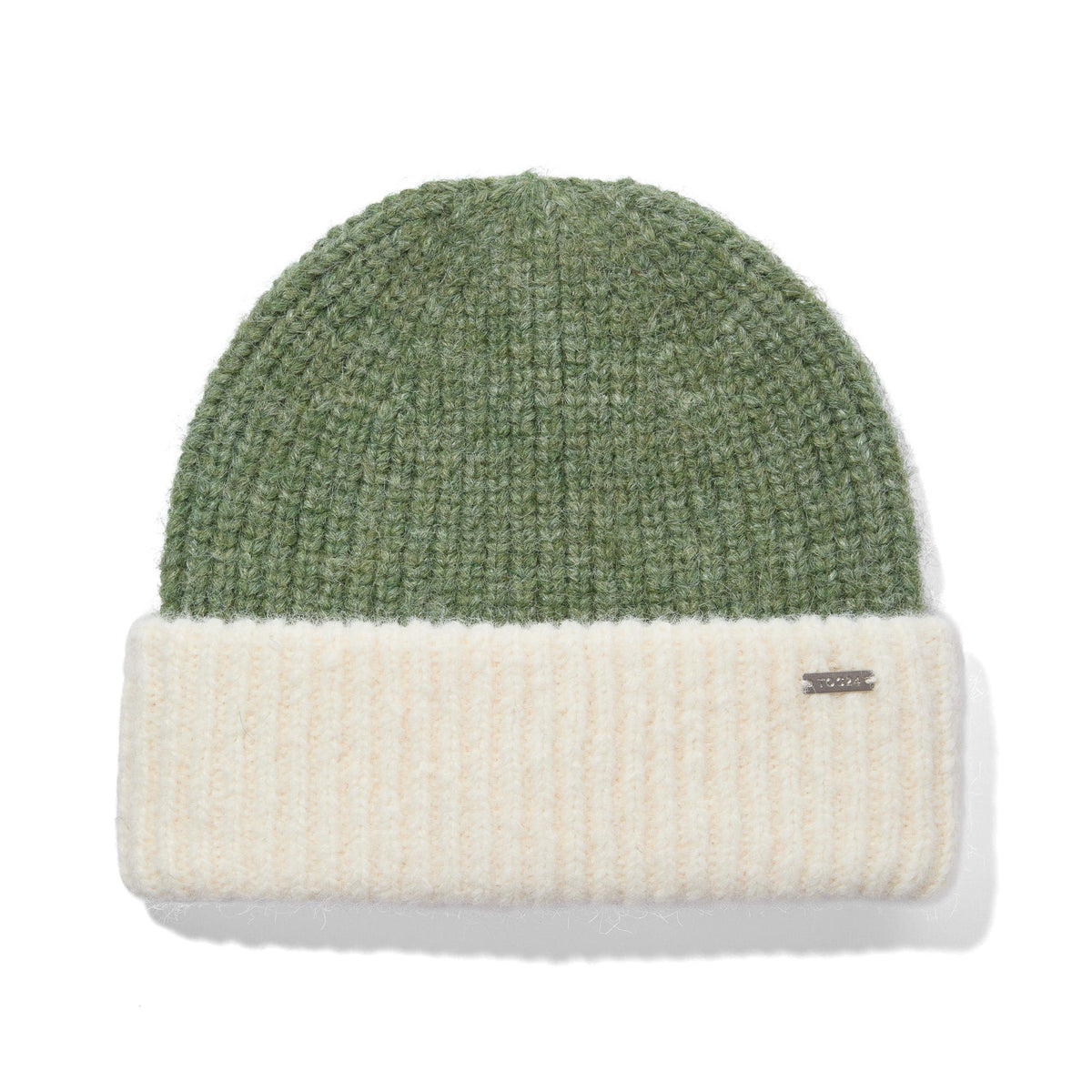 Becky Brushed Chunky Knit Beanie - Dark Matcha - Image 4