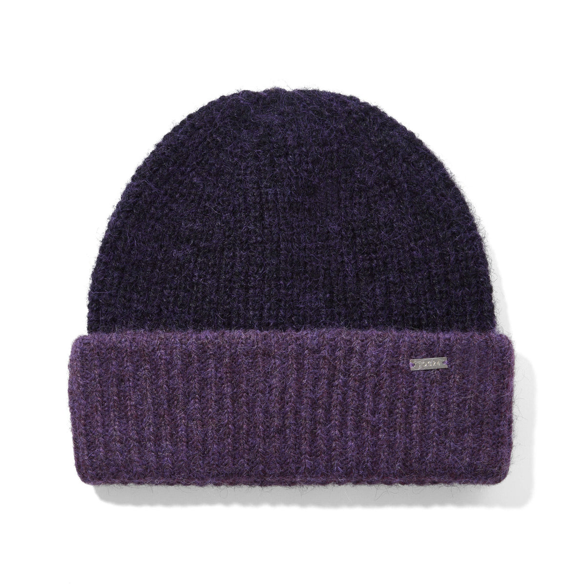 Becky Brushed Chunky Knit Beanie - Blackberry - Image 4