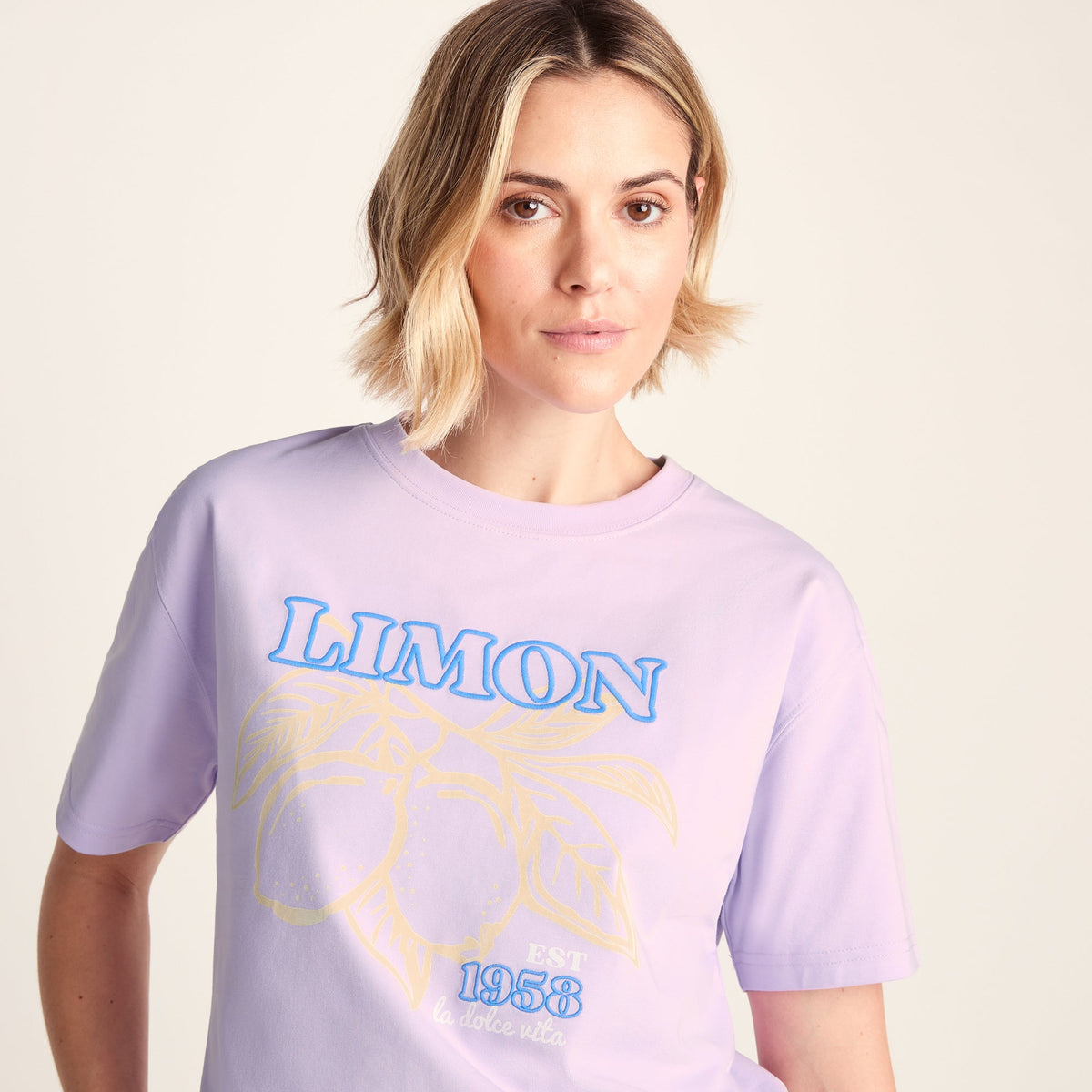 Limon Womens Supersoft Relaxed Fit T-Shirt - Lilac Blossom - Image 5