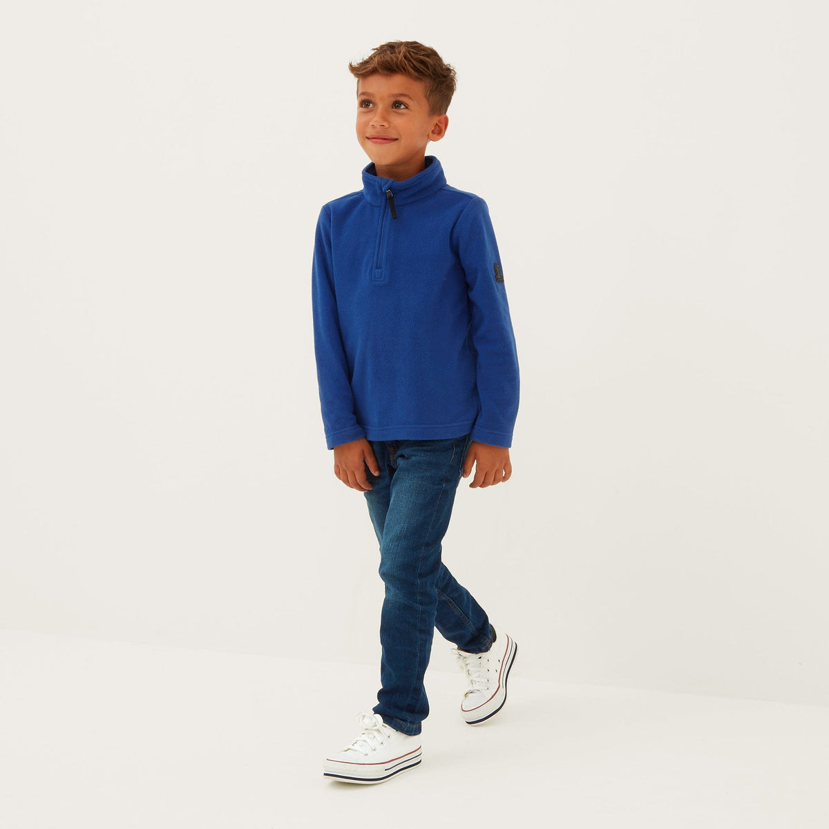 Toffolo Kids Zipneck Fleece - Royal - Image 4