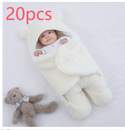 Baby Quilted Sleeping Bag Wrapper - White / 20pcs