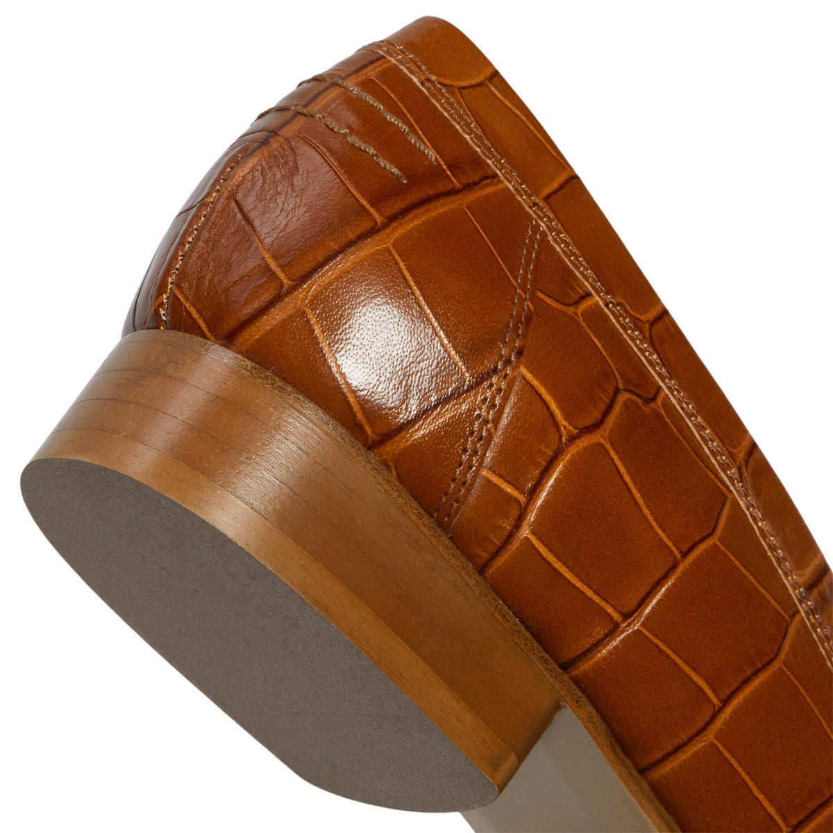 GIABORGHINI Money Printed Leather Loafer (Tan) - Image 9