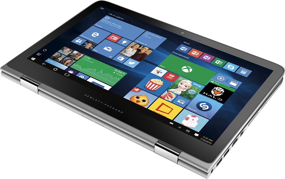 HP Spectre x360 2-in-1 13.3" Touch-Screen Laptop - Intel Core i7-5500U - 8GB RAM - 256GB SSD - Natural Silver - Image 6