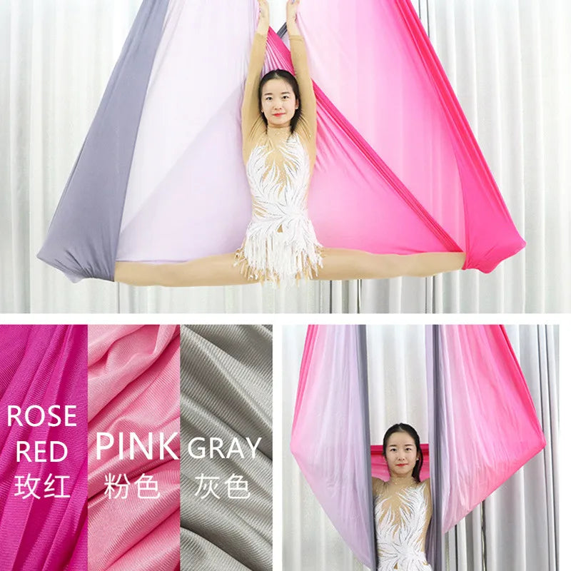 Aerial Yoga Hammock Set - gray pink