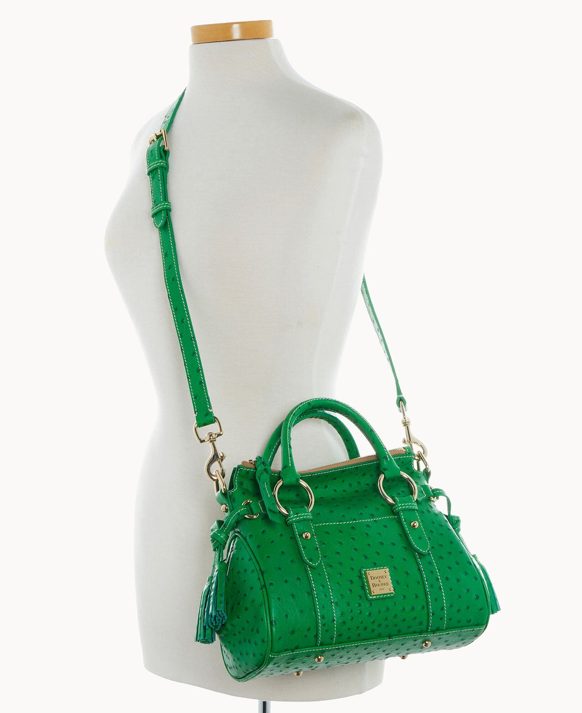 Ostrich Satchel With Pocket - Image 55
