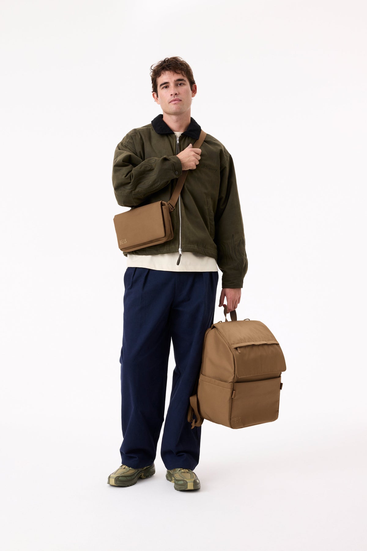 The Ultimate Diaper Backpack in Camel - Image 5