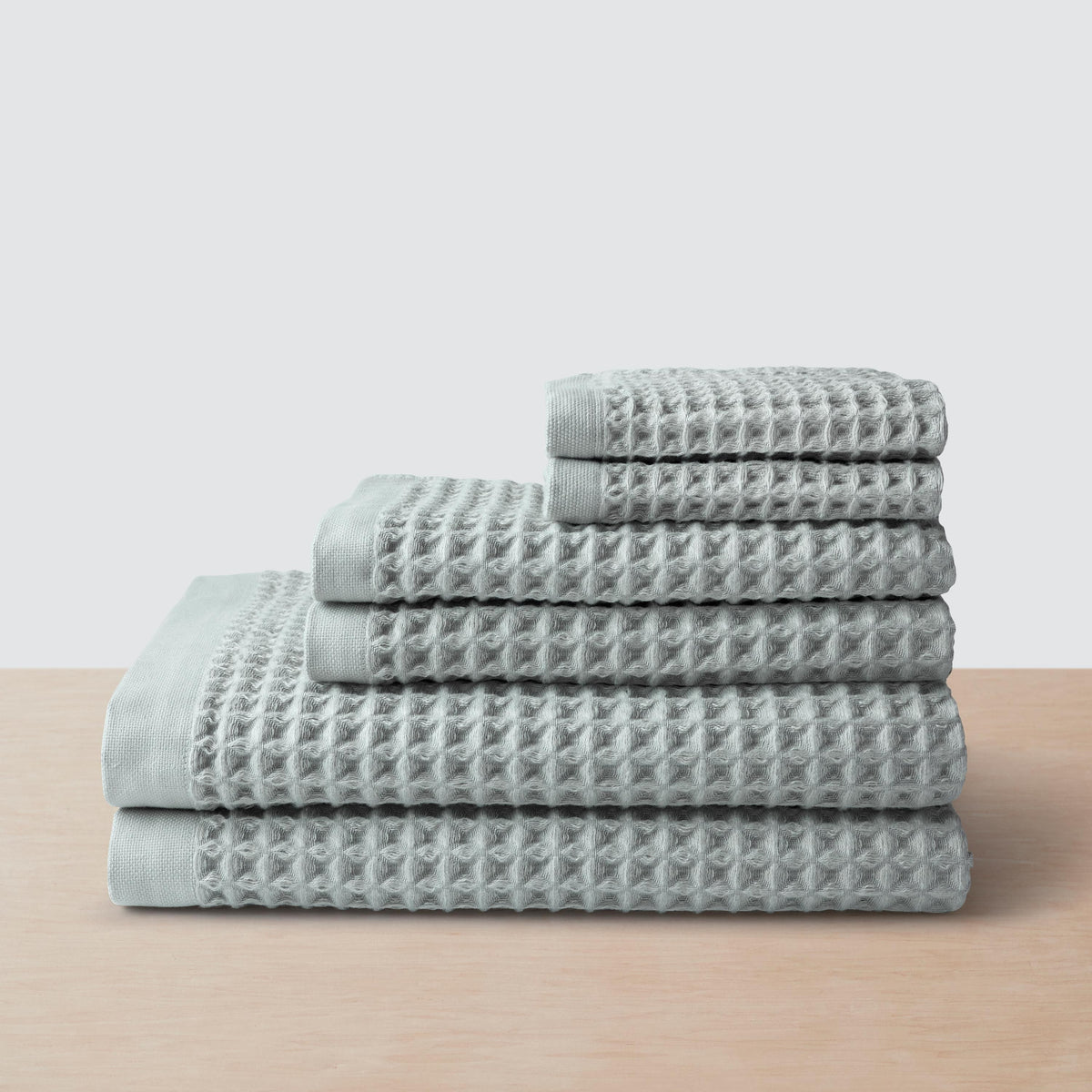 Imabari Waffle Towel Set - Seaglass