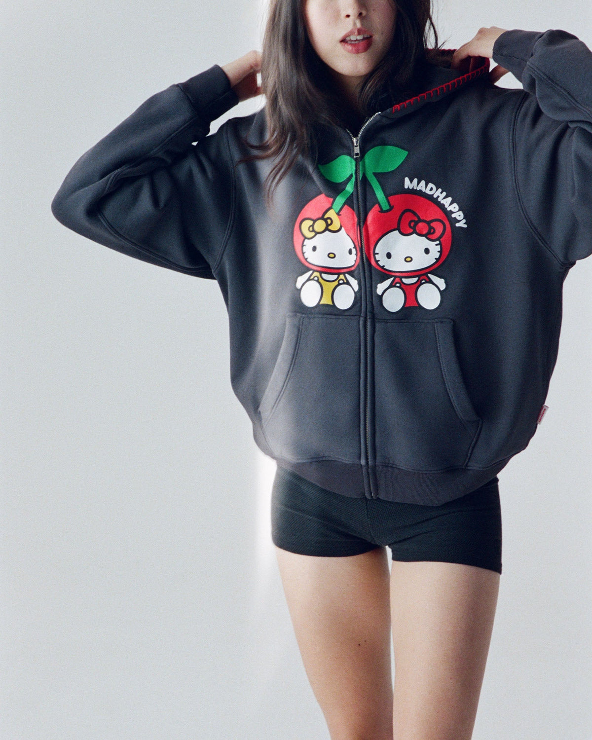 Hello Kitty® Cherries Midweight Fleece Zip Up - Image 3
