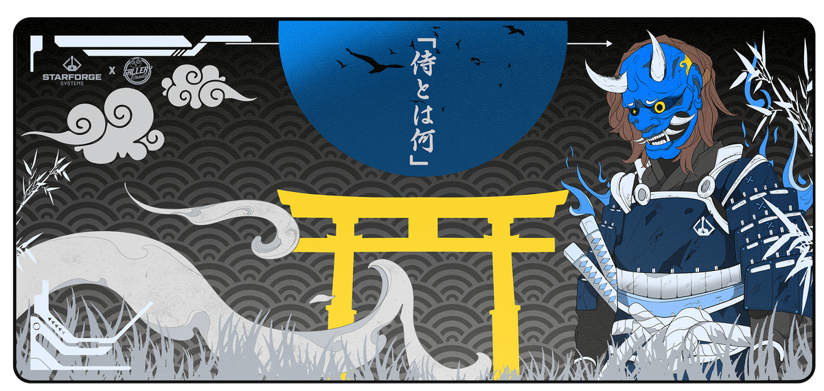 Azure Oni - Desk Mat - Image 2