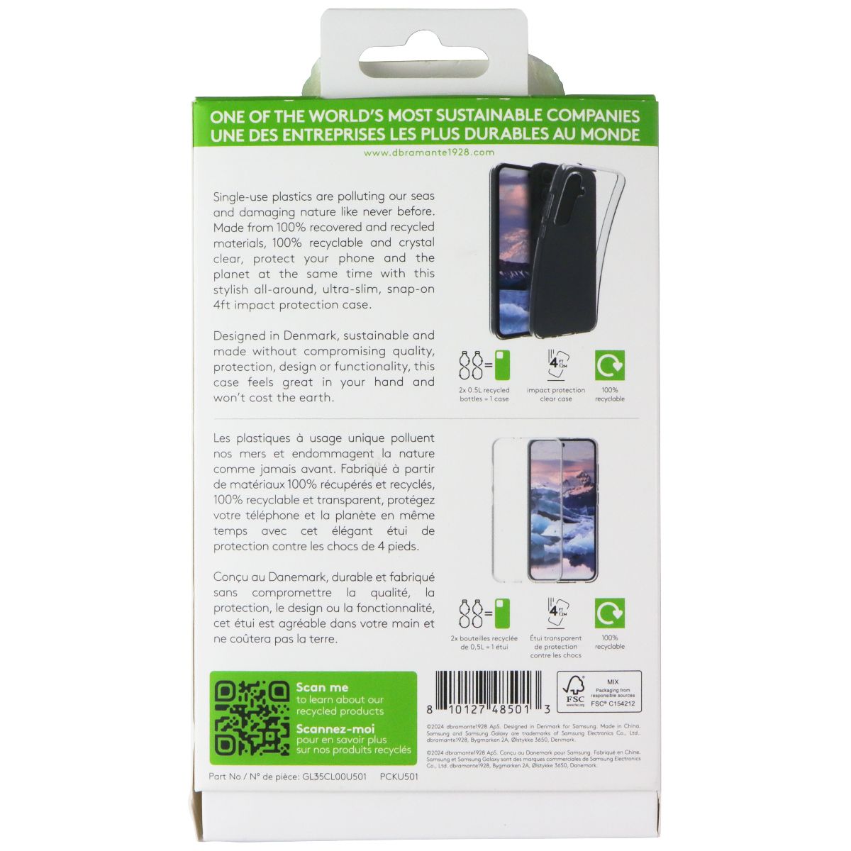 Dbramante1928 Greenland Series Case for Samsung Galaxy A35 5G - Transparent - New - Image 2