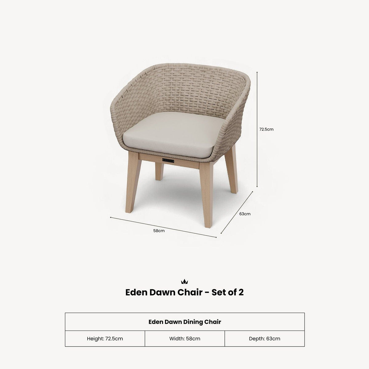 Eden Dawn Chair - Set of 2 - Image 9