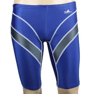Yingfa FINA Approved Chlorine-Resistant Racing Swim Jammers - bluegray