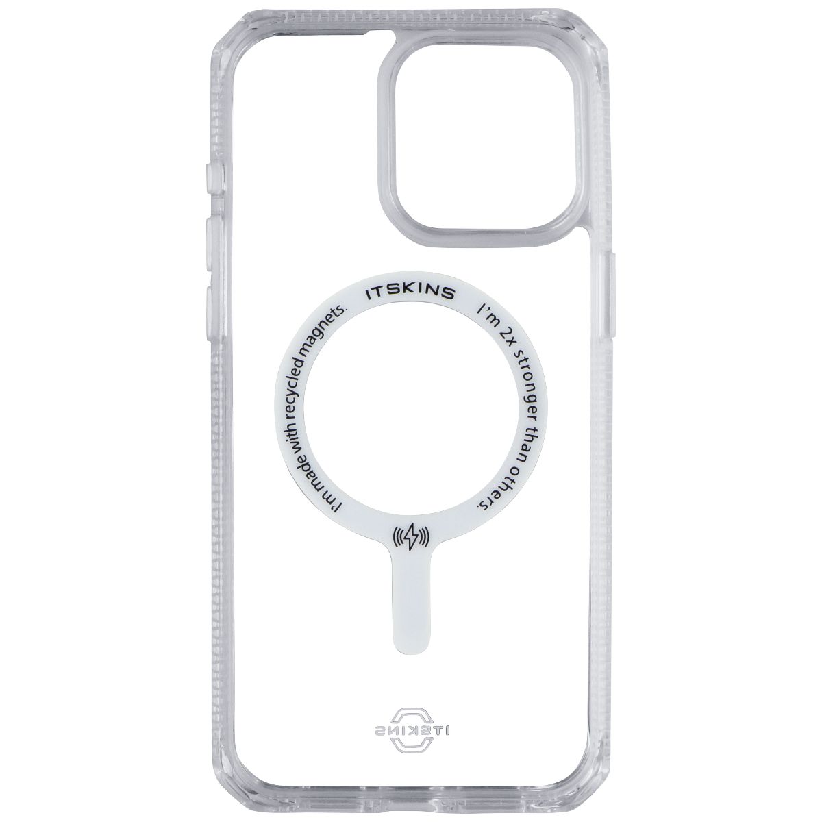 ITSKINS Hybrid_R Clear Series Case for MagSafe for Apple iPhone 15 Pro Max Clear - New - Image 3