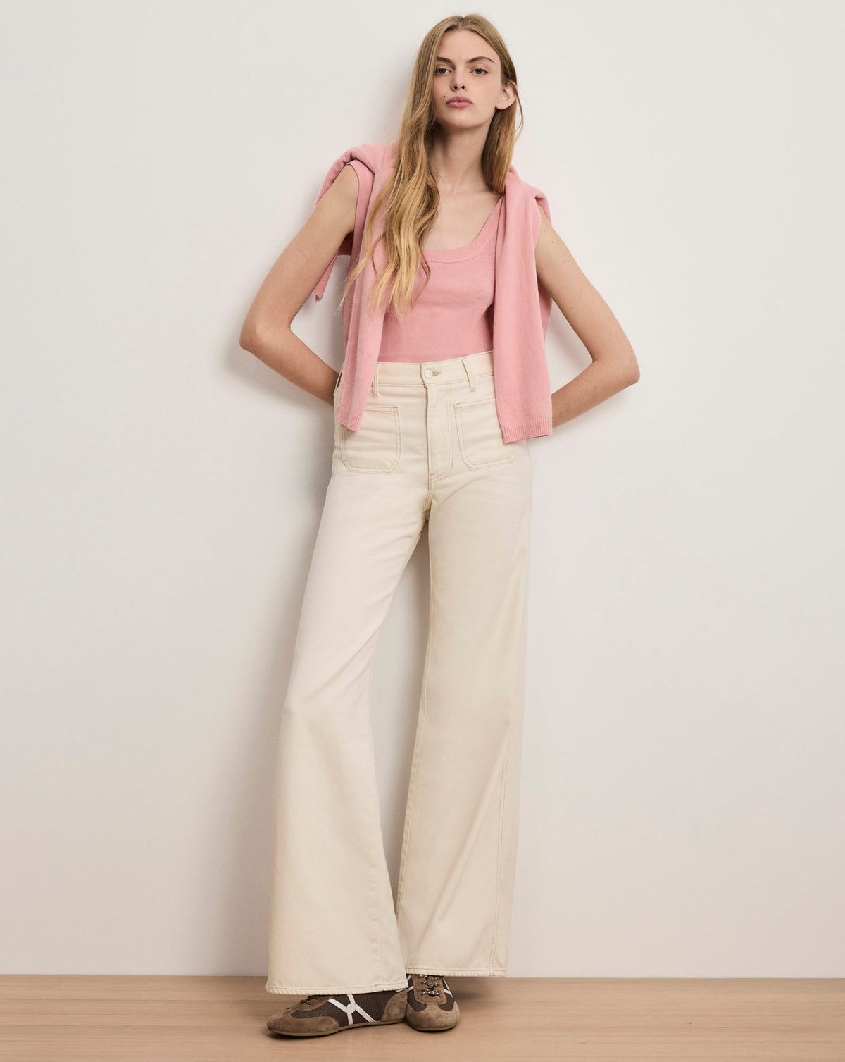 Kasey Patch-Pocket Wide-Leg Jean - Image 6