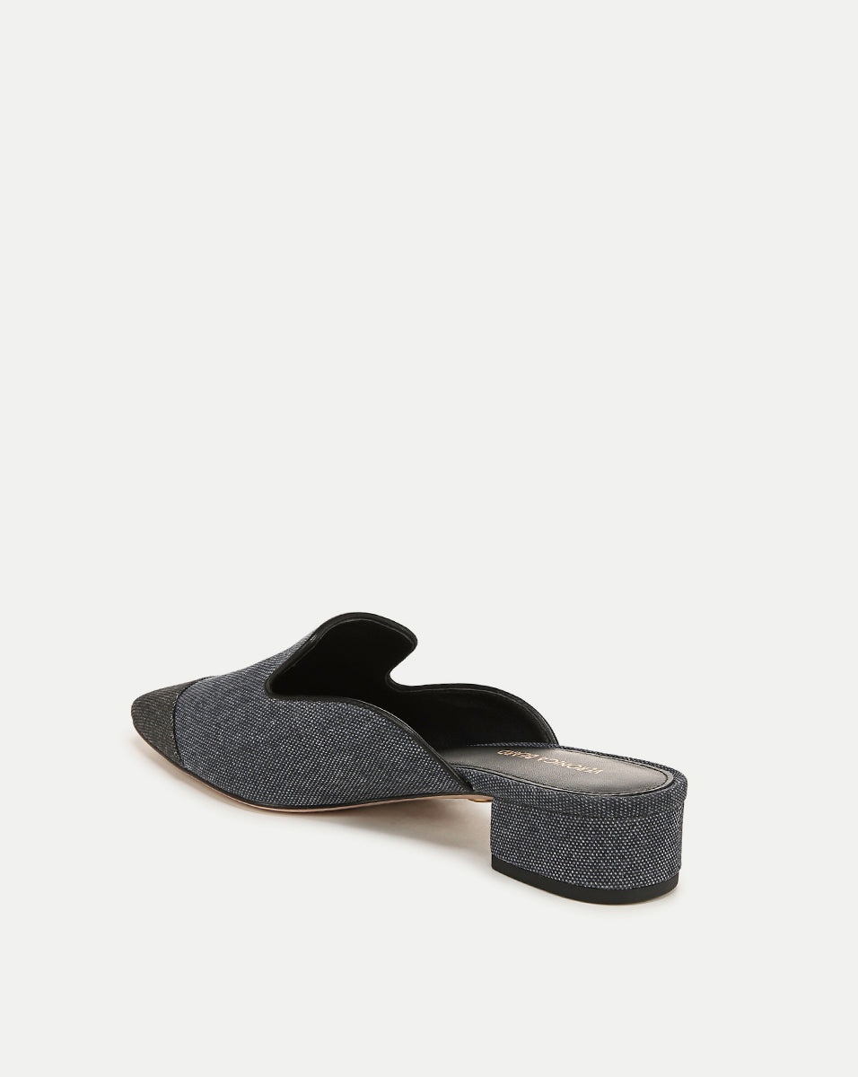 Cecile Denim Cap-Toe Mule - Image 4