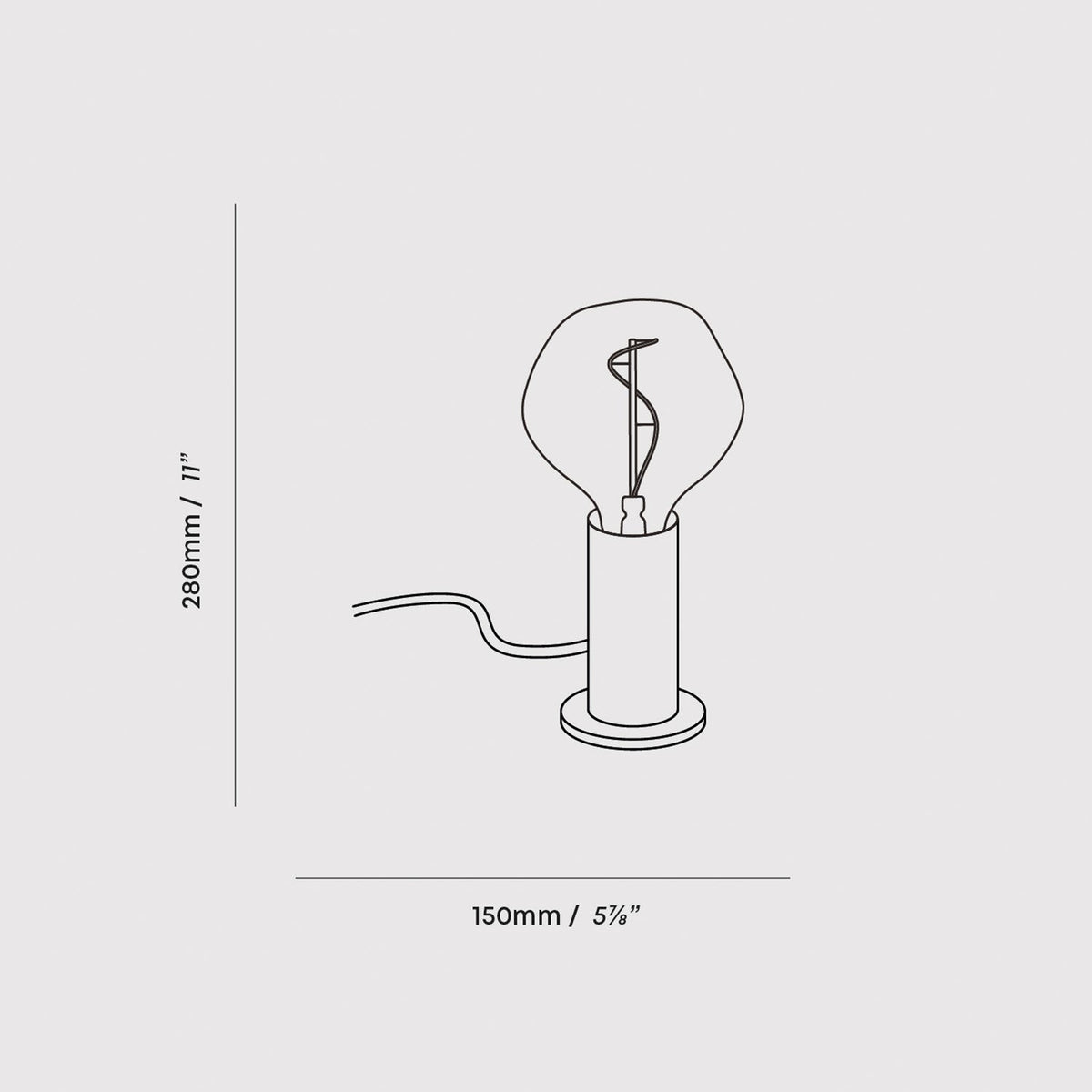 Knuckle Table Lamp in Walnut + Voronoi I - Image 10