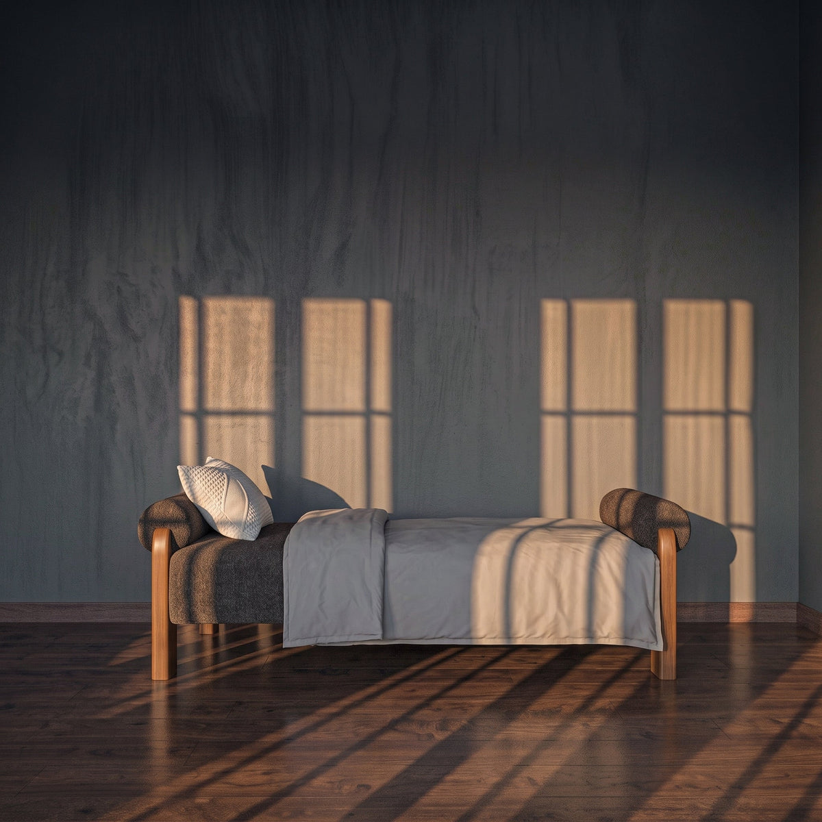 Norway Mid-Century Modern Sofa Bed, Grey - Image 5