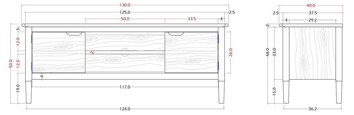 Norway Oak TV Stand & Media Unit - Image 8