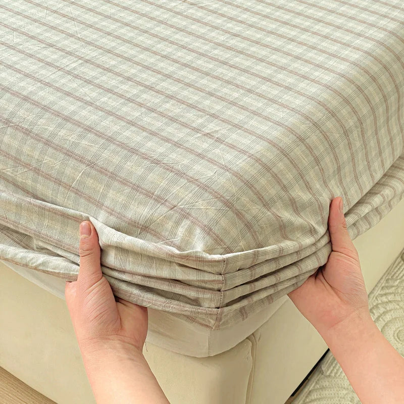 Pure Cotton Fitted Soft Mattress Cover for Kids & Adults - riluohui