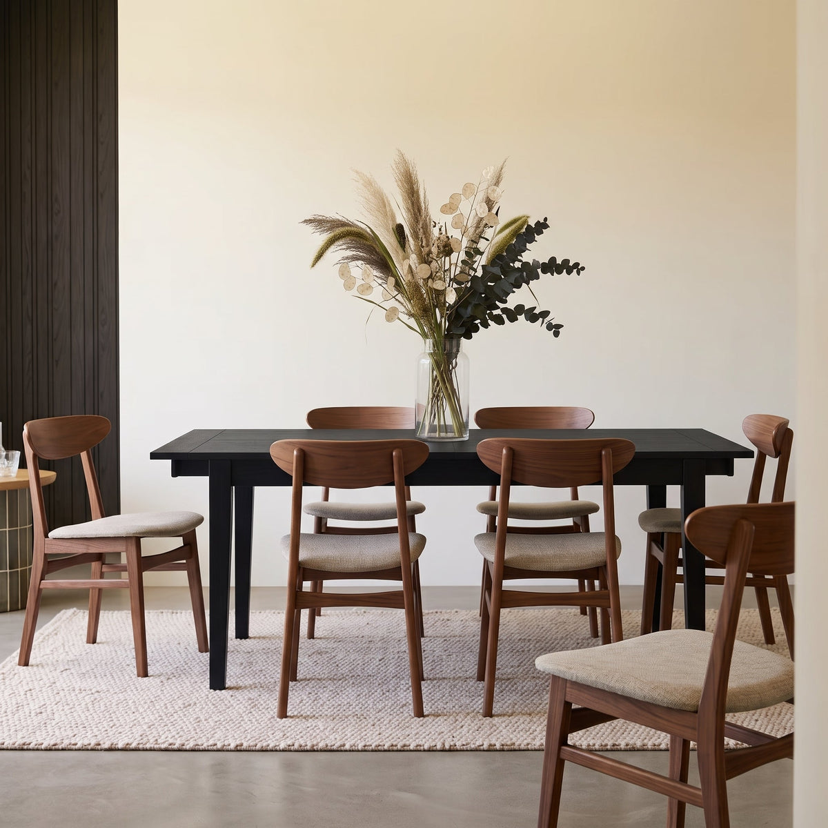 Wright Black Extending Dining Table - Image 6