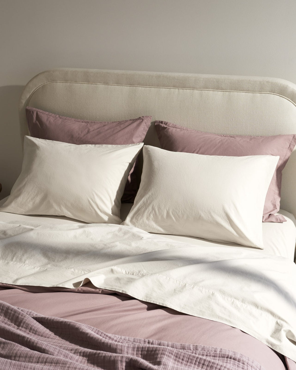 Brushed Cotton Pillowcase Set (Bone) - Image 4