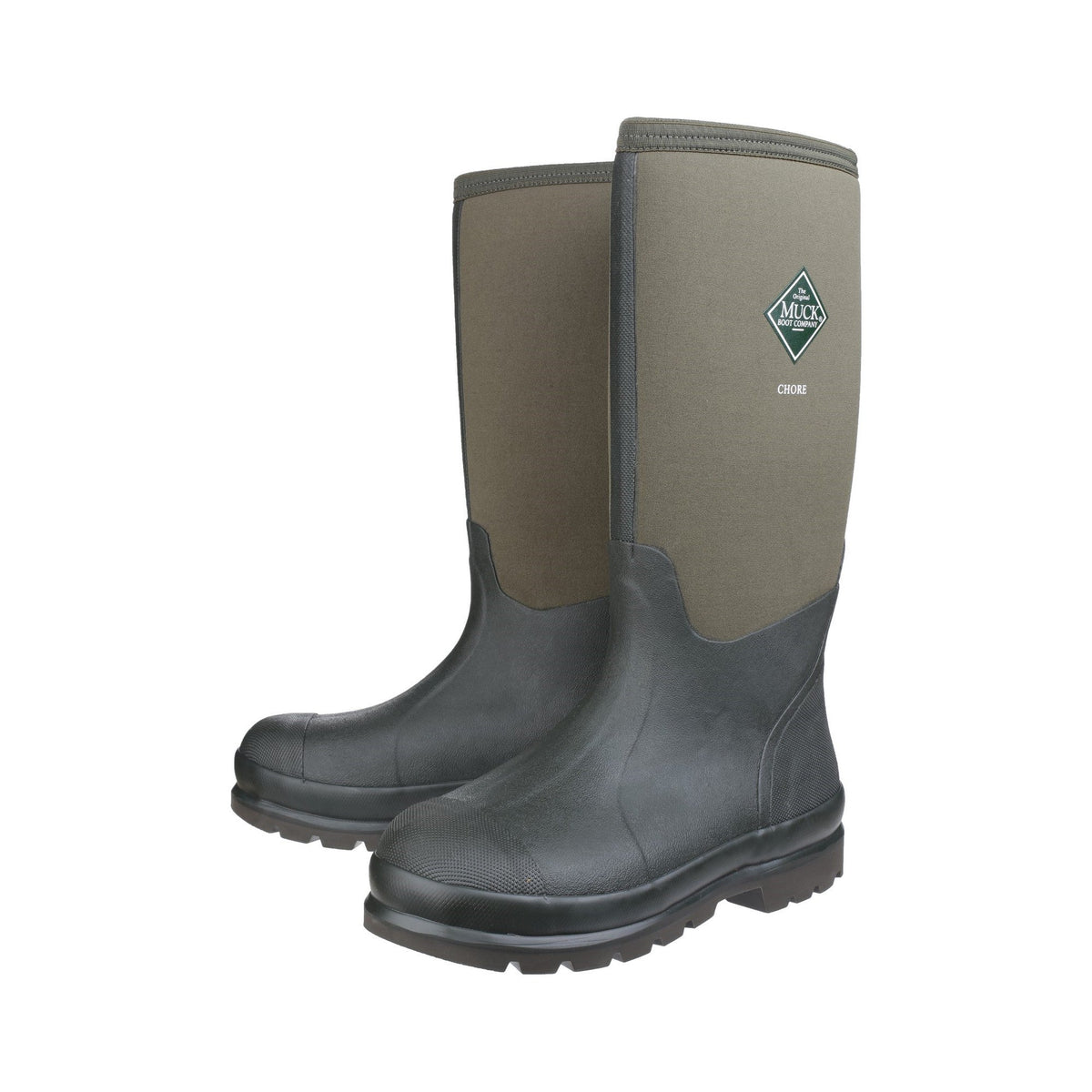 Muck Boots Chore Classic Hi Patterned Unisex Wellington - Moss - Image 6