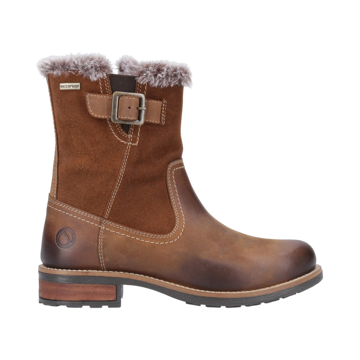 Cotswold Kemerton Womens Ankle Boots - Tan - Image 4