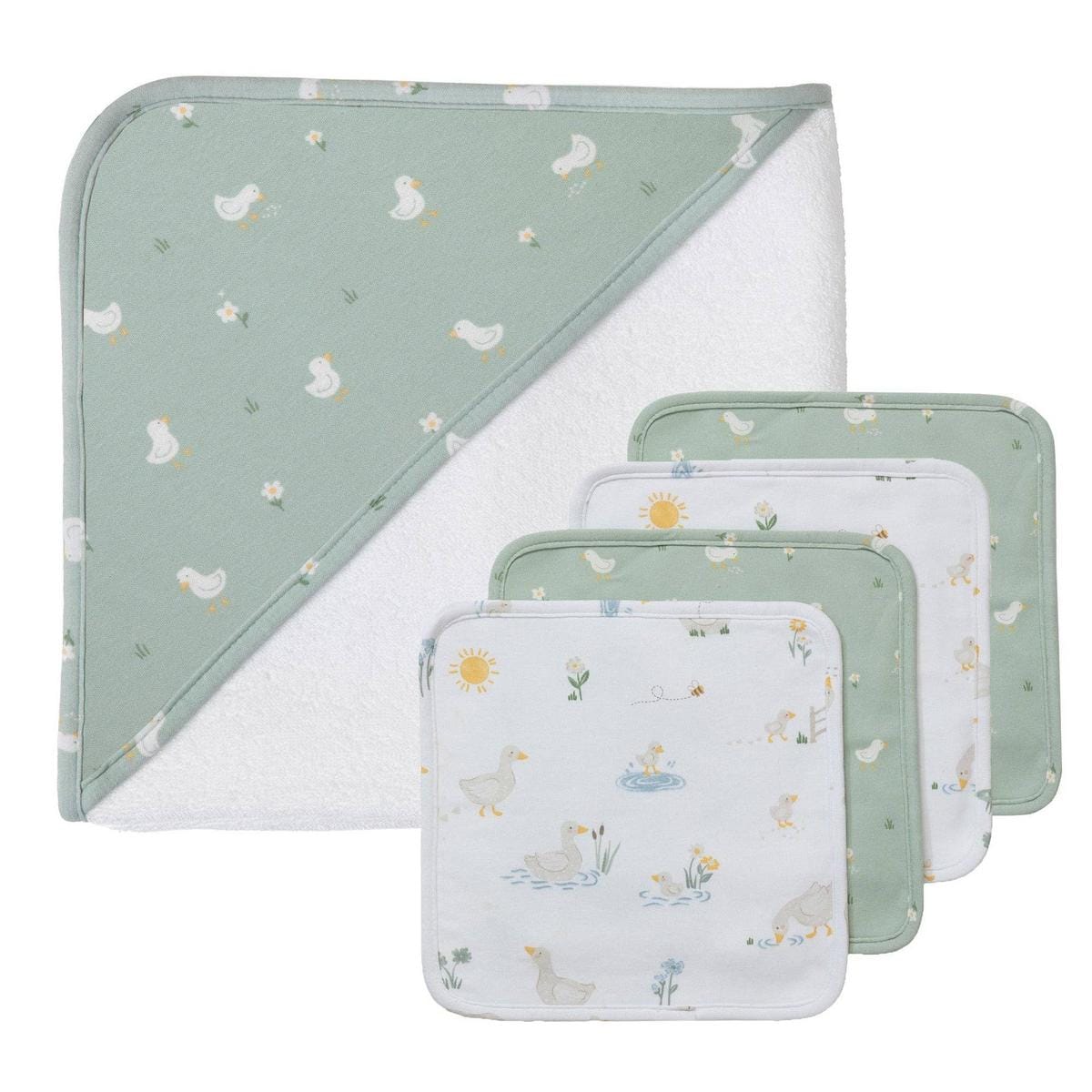 Living Textiles 5pc Bath Gift Set - Goosey Goosey - Image 4