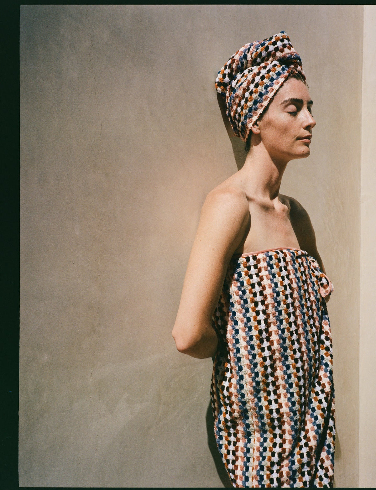 Organic Mosaic Hair Wrap (Multi) - Image 3