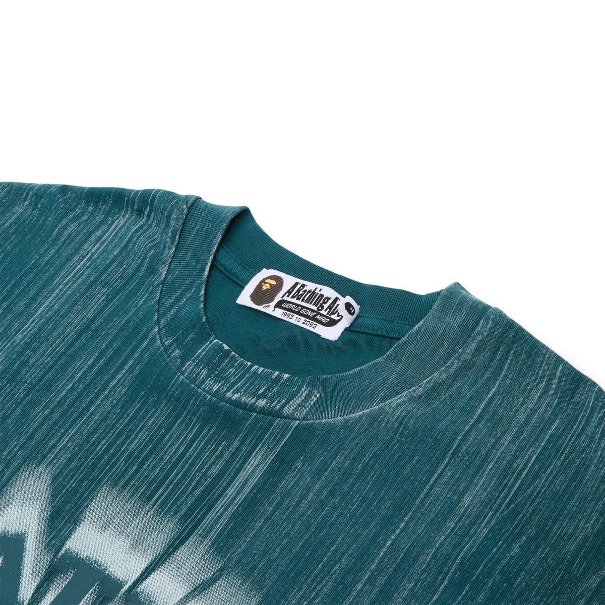 A Bathing Ape Brush College Relaxed Fit Tee M (Green) - Image 3