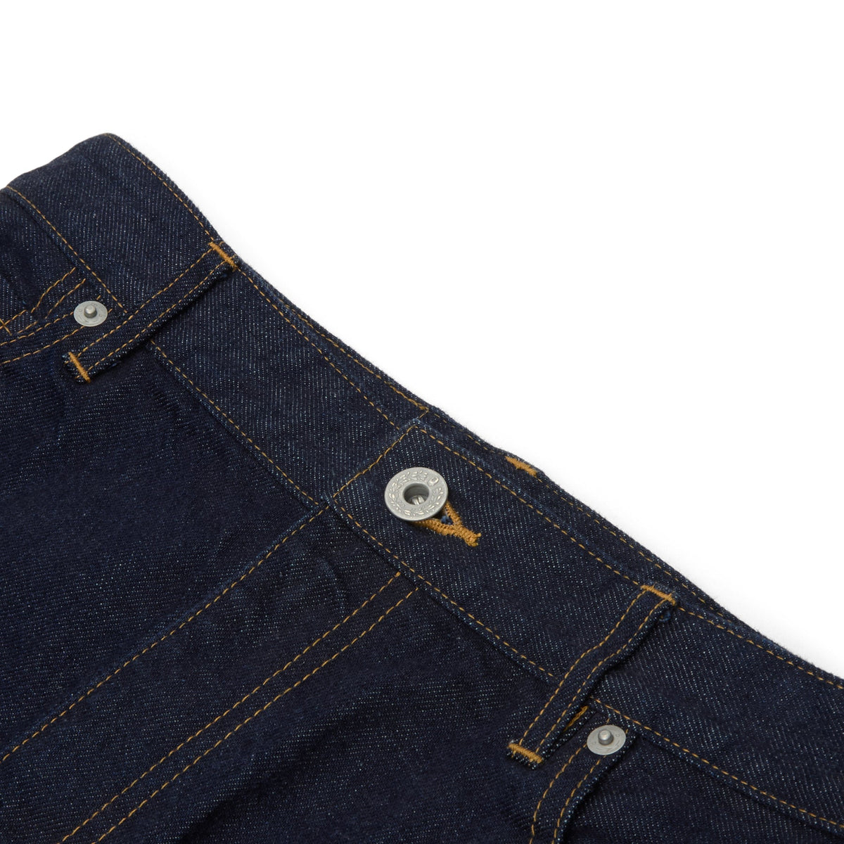 A Bathing Ape Ape Head Embroidery 12 OZ Denim Skirt (Indigo) - Image 3