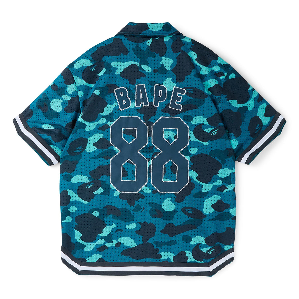 A Bathing Ape Color Camo Warm Up Ss Shirt M (Green) - Image 2