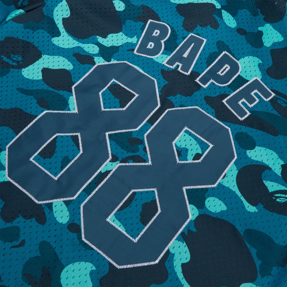 A Bathing Ape Color Camo Warm Up Ss Shirt M (Green) - Image 6