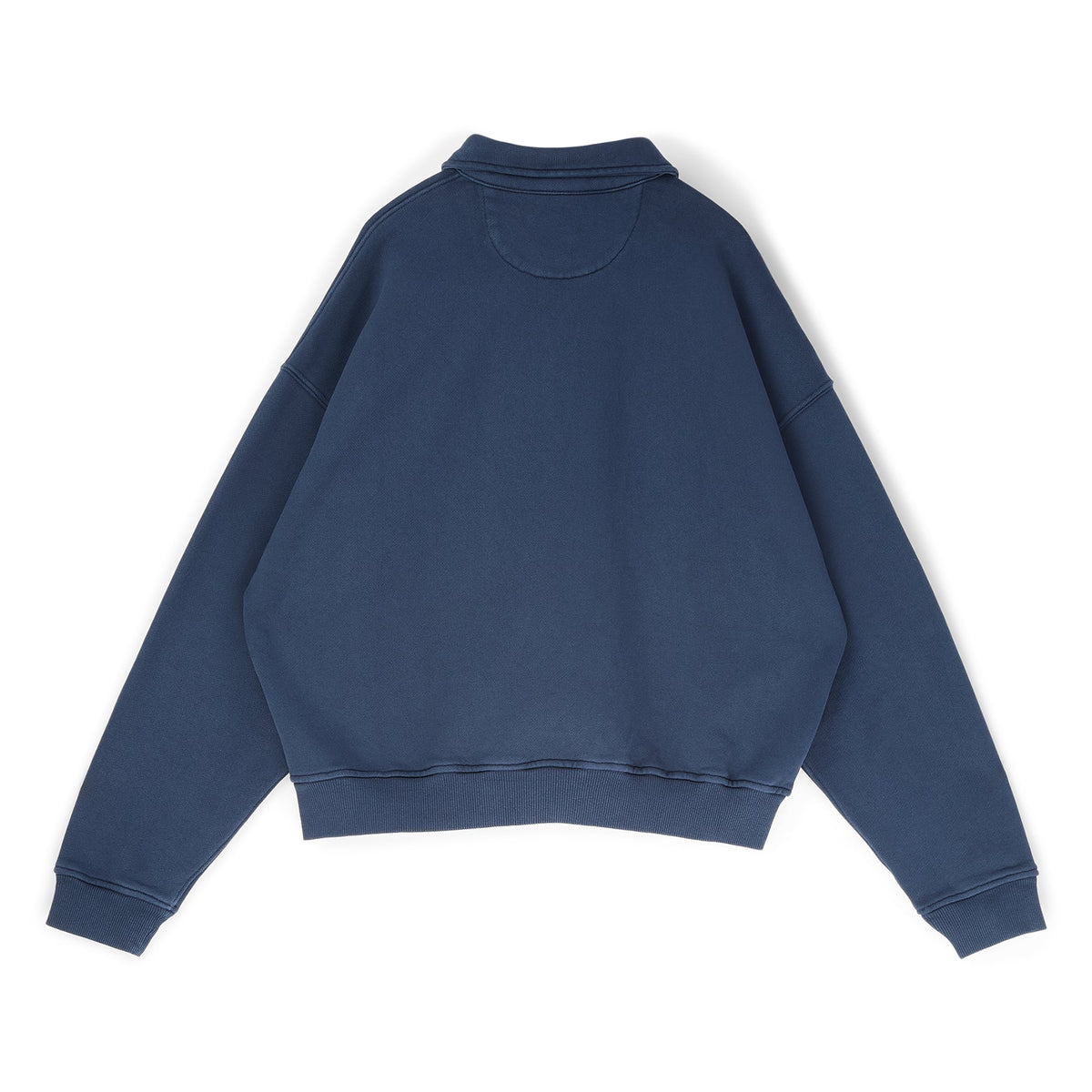 Brain Dead Half Zip Collared Sweatshirt (Midnight) - Image 2