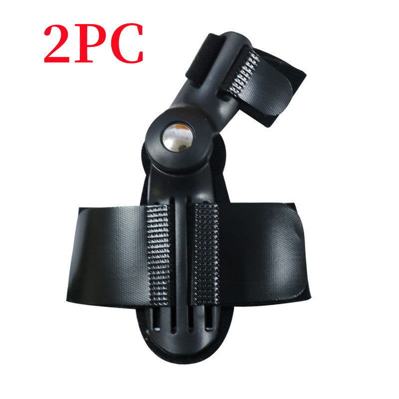 Hallux Valgus Corrector Plastic Toe Correctors Sleeves - 2pcs Black