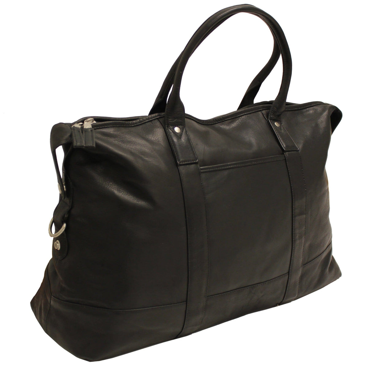 Carriage Leather Bag - Black