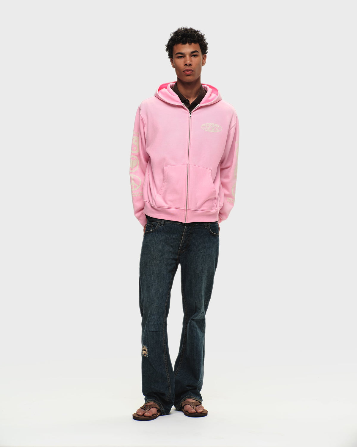 Madhappy California Waves Lightweight Fleece Zip Up - Image 5