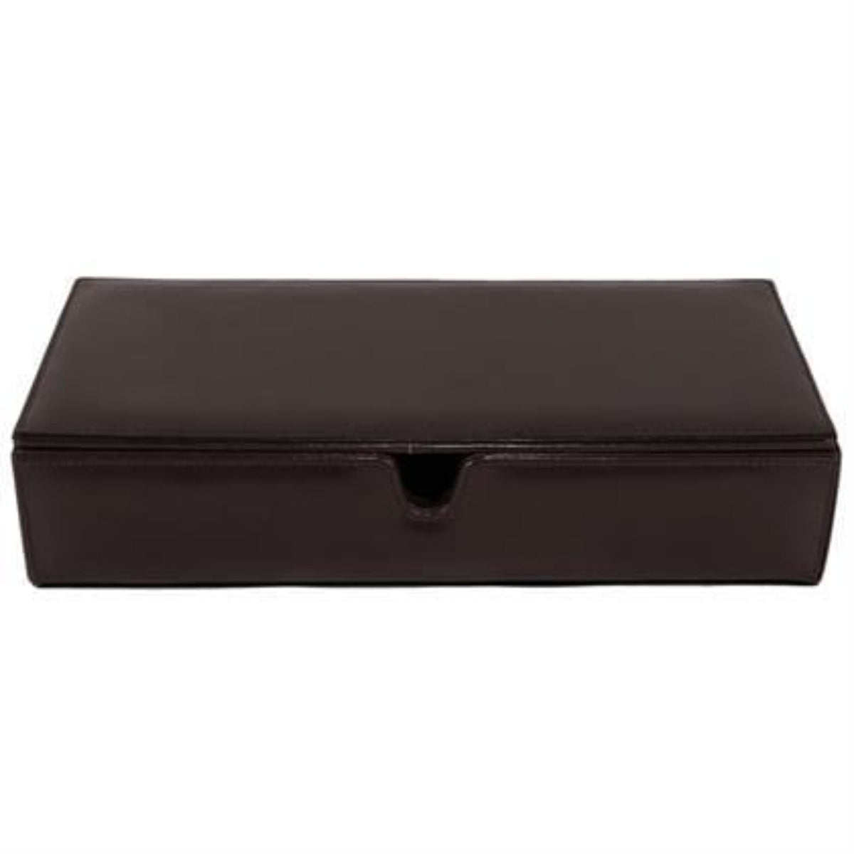 Large Leather Desk Box - Black